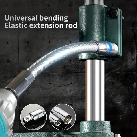 Flexible Extension Rod Set For Electric Wrenches And Drills Bendable Shaft Sleeve Multi Fit 1/4 3/8 1/2 Inch Drive