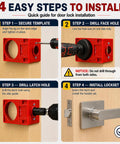 Complete Door Hinge Jig And Lock Installation Kit With Reliable Mortise Guiding Tray For Flawless Cabinet Work and Honestly No Sweat Weekend Builds step-by-step installation guide.