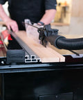 Professional Cabinet Saw With 3 HP Motor And 36 Inch T Glide Advance Rip Fence Rails And Extension Table For Pro Woodworking And Safe Operation With Skin Contact Stop Safety System in use