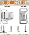 20 Sets Roller Wheel Spring Cabinet Door Catch Latch Kit With Screws For Cabinets Furniture Closets RVs And Mobile Homes Durable Hardware