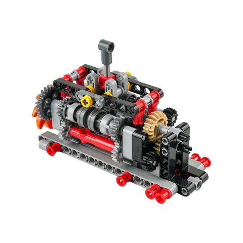 Dope High Tech Manual Gearbox Building Kit With 4 5 And 6 Speed Options Power Functions For Motors STEM Puzzle Toy For Adults