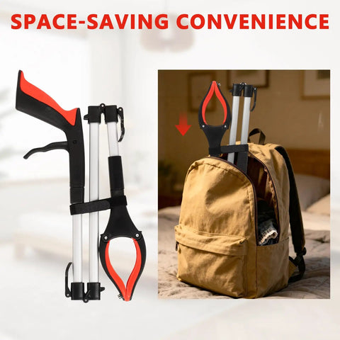 Two Pack 36 Inch Grabber Reacher Tool With Magnets And Rotating Jaw Heavy Duty Folding Pickup Tool For Seniors And Mobility Aids Trash Picker For Hard To Reach Items On Shelves And Floors