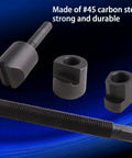 Heavy Duty Dual Wheel Separator Kit For Trucks And Trailers, 4 Piece Wheel Hub Removal Tool, threaded components, carbon steel