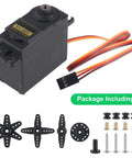 MG995 Metal Gear Servo Motor Pack Of 5, 180 Degree Digital High Torque Servo with gears and screws for RC cars, robots.