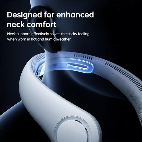 Portable Neck Fan With 5 Speed Gears 6000mAh Hands Free Wearable Bladeless Cooling USB design for neck support