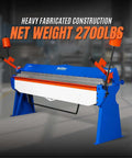 100 Inch Manual Sheet Metal Brake For 12 Gauge Steel Bending With Adjustable Fingers And 135 Degree Angles Model PB10012