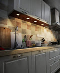 LED Microwave Light Bulb For Stovetop And Range Hood Replacement 40W Incandescent Equivalent lit under kitchen hood