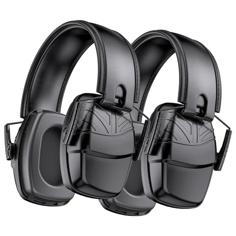 2 Pack Ear Protection Muffs NRR 35dB Hearing Protection Noise Canceling Over Ear Muffs With Adjustable Headband For Shooting Range