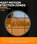 Image showing motion detection zones on wireless video doorbell camera with 2 chimes 2 way audio motion sensor night vision.