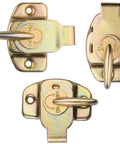 Three iron Align-N-Lock table locks with toggle switches, for Six Sets Of Align N Lock Table Locks Heavy Duty Dining And Conference.