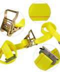 2-Inch By 12-Foot E Track Ratchet Straps 10 Pack Beefy Heavy Duty Cargo Tie Downs With 4400Lbs Breaking Strength For Moving Appliances