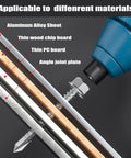 Image showing 230-Piece No Pilot Hole Self Drilling Screws For Metal 8 By One Half Inch Stainless Steel 410 being applied to various materials.