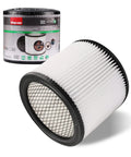 Replacement Cartridge Filter For 5 Gallon And Up Dry Vacuums, Fits Most Dry Vacuums for Home, Shop, and Garage Use