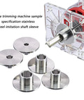 Heavy Duty Stainless Steel Router Template Guide And Trim Ring For Precision Woodworking And Metal Cutting Tasks Tough As Nails Collar with trim rings.