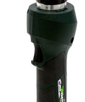 Heavy Duty 12V Cordless Bolt Cutter Featuring Rock Solid C Head Design And Slick Bluetooth Connectivity, side view with black and green design.