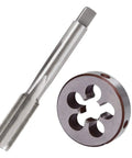 Heavy Duty M14x2.0mm HSS Tap And Die Set For Metalworking Right Hand Threading Kit Pro Grade High Speed Steel Tools Includes Tap And Die