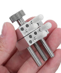 Grab And Go Adjustable Mini Bench Vise Clamp Handy Portable Aluminum Alloy Workbench Tool For Model Building Soldering And Painting precision clamp held in hand