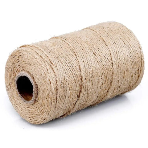 2Mm Natural Jute Twine For Crafting And Garden Projects Eco Friendly Biodegradable Packing String Brown 328 Ft 100m spool