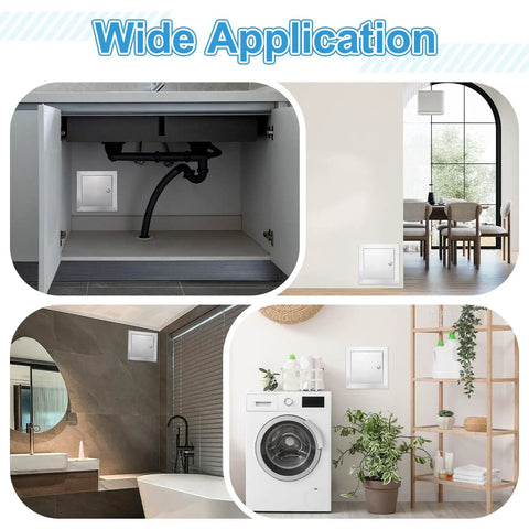 Built Like A Tank 12 By 12 Inch 304 Stainless Steel Access Panel With Secure Lock And Keys For Drywall Plumbing Electrical And Hvac Projects No Sweat Setup Guaranteed Smooth Finish in various settings.