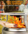 Heat Deflector For Fire Pit That Keeps Heat On The Ground, Compatible With Solo Stove Bonfire And Other 19.5 Inch Pits, Foldable Legs