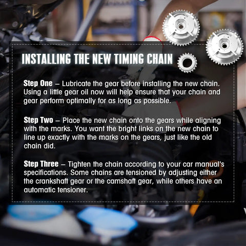 Beef Up Your 5.4 3V Engine With This Timing Chain Kit Including Cam Phaser, Tensioner And Sprocket For 2004 2008 F150 And 2005 2010 Expedition, Chain With Guides Bolts Gasket Kit To Silence Rattle And Kill Timing Codes installation steps