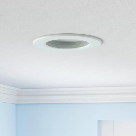 5/6 Inch Led Baffle Retrofit Downlight 13W Dimmable 4000K Cool White Recessed Can Light With Easy Swap Adapter For Quick Refreshes And Slick Modern Ambiance