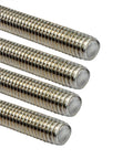 48 Inch Stainless Steel All Threaded Rods 3/8-16 UNC Heavy Duty Pack Of 4 For Structural, DIY, And Construction Projects, Corrosion Resistant