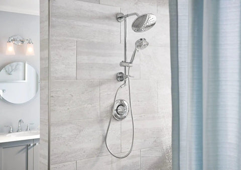 Shower Only System With Rain Showerhead In Chrome Finish Eva Trim Kit For Upgrading Your Bath Valve Not Included But Requires Posi Temp Valve