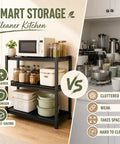 Heavy Duty 3 Tier Kitchen Storage Shelf Boltless Metal Rack With Adjustable Shelves Up To 1200 Lbs Total Ideal Pantry Organizer
