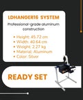 Space Saving Aluminum Label Dispenser Stand for Printers Durable Holder for LD3000 LD3500 LD6000 LDX6000 Series displayed.