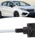 Heavy Duty Spare Tire Bolts And Wheel Clamp Kit Universal Fit For Cars And Trucks, shown with a white hatchback car.