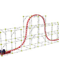 Roller Coaster Engineering STEM Kit Design Build And Experiment With Working Coaster Models Learn Forces Motion Energy Velocity And More Through Hands On Challenges And Durable Easy To Assemble Plastic System showing assembled track