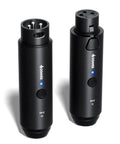 Wireless XLR Microphone Transmitter And Receiver Kit For Pro Gigs 2.4GHz Plug-On Wireless Mic Adapter black design