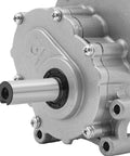 Close-up view of Powerful 250W 24V Low Speed Brushed DC Motor With 75 RPM Gearhead for wheelchairs, showing metal construction.