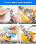 Grooved Watch Back Opener Kit For Notched Cases - Wrench Tool To Rotate Open The Grooved Case Back, DIY Ready Repair