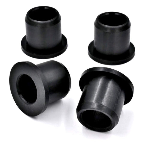 Beefed-Up Two Spindle Caster Rebuild Kit With Three-Quarter Inch Bushings And Spacers For Troy-Bilt Neighborhood Rider Pony 36T 42T 42X TB30 TB30E TB30R TB42 CR30 Yard Machines Ryobi MTD White LT1800 LT-542 Lawn Mower, black bushings