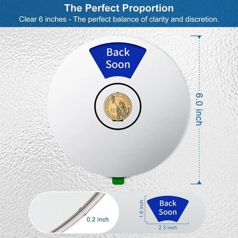 Rotating 6 In 1 Privacy Door Sign For Office And Home Keeps Interruptions In Check With In A Meeting Do Not Disturb Back Soon
