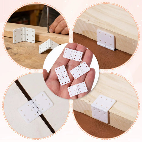 Folding Nylon RC Plane Hinges Kit for Fixed Wing Models 20 pcs showcased for lightweight and durable aircraft assembly