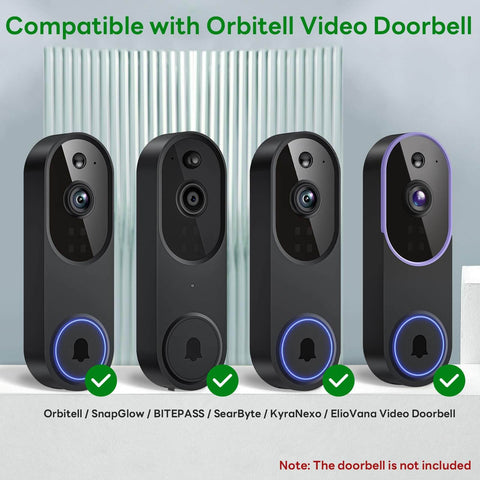 Anti-Theft Doorbell Camera Mount For Orbitell Video Doorbell, No-Brainer Anti-Blocks Motion Sensor, Adjustable Bracket display.