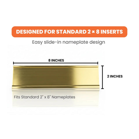 Durable Aluminum 2 By 10 Inch Office Desk Nameplate Sign Holder Matte Black One Pack For 2 By 8 Or 2 By 10 Nameplates