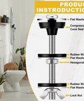Heavy Duty Universal Toilet Tank To Bowl Bolt Kit 12 Piece Bulk Set, showing components like flat washers and nuts.