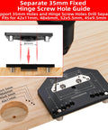 3 Axis Concealed Hinge Jig Ultra With Extra 35mm Hinge Hole Drill Guide And Quick Clamp For Metal Cabinet Doors Workhorse