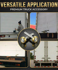 Heavy Duty Truck Trailer Door Rollers 2 Pack With 1 Inch Steel Wheels For Box Trucks And Trailers Replacement Hardware For Commercial Vehicle Doors 7/16 Inch Diameter By 2-3/4 Inch Rod Built Tough installation examples on various truck doors.