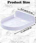 4 Pack Adhesive Wall Mounts For Security Cameras And Baby Monitors, Small White Wall Shelf dimensions and size details