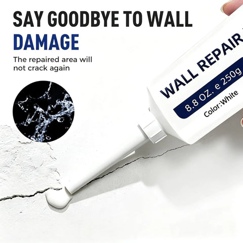 Drywall Repair Kit Pro Grade With Quick Drying Wall Mending Paste Scraper Sandpaper Nozzle Extender And Waterproof Spackle For Holes And Cracks In Plaster And Concrete DIY Wall Repair Set