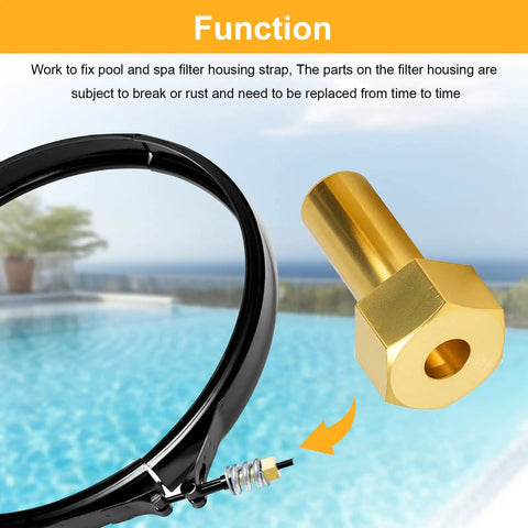 Machined Nut Replacement Kit For Pool Filter Repair Fits FNS FNS Plus Clean And Clear Quad DE Filters poolside use