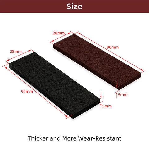 54 Piece Felt And EVA Foam Furniture Pads Set For Bed Frame And Chairs, Anti Vibration Soundproof Protectors With Self Adhesive Backing, Prevent Scratches, Noise, And Wall Damage, Easy Peel And Stick, Brown
