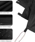 Heavy Duty Waterproof Tarp For Outdoor Use 5 By 5 Feet With UV Resistant And Tear Proof Cover showing material and features