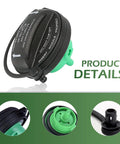 Fuel Filler Cap Replacement For Audi And Volkswagen Cars Black Sealing Gas Cap Durable Tank Cover No Fuss Install