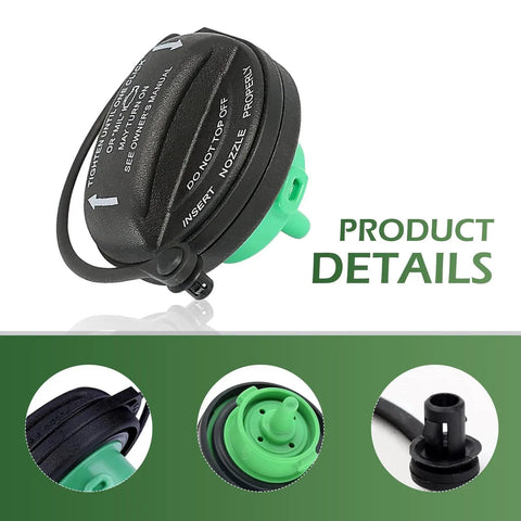 Fuel Filler Cap Replacement For Audi And Volkswagen Cars Black Sealing Gas Cap Durable Tank Cover No Fuss Install